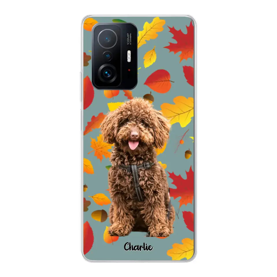 Feuilles A'automne Avec Photo - Coque De Téléphone Personnalisée - Android