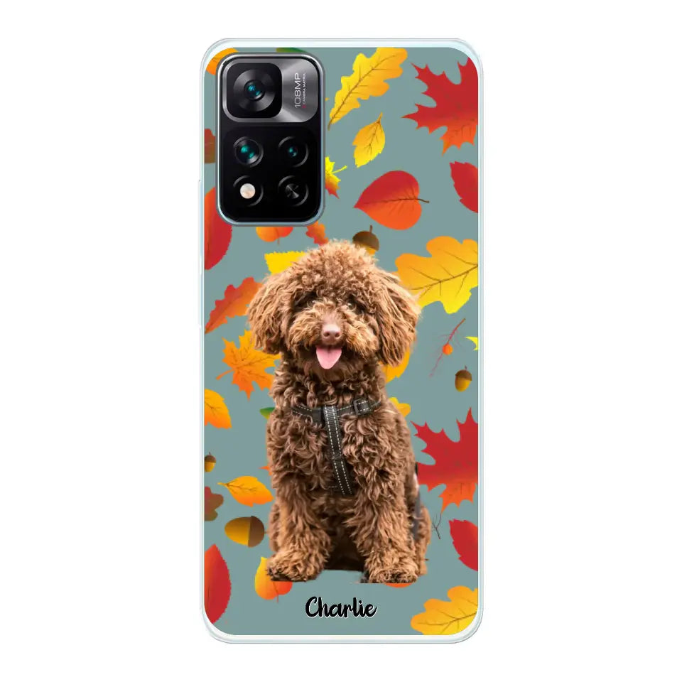 Feuilles A'automne Avec Photo - Coque De Téléphone Personnalisée - Android