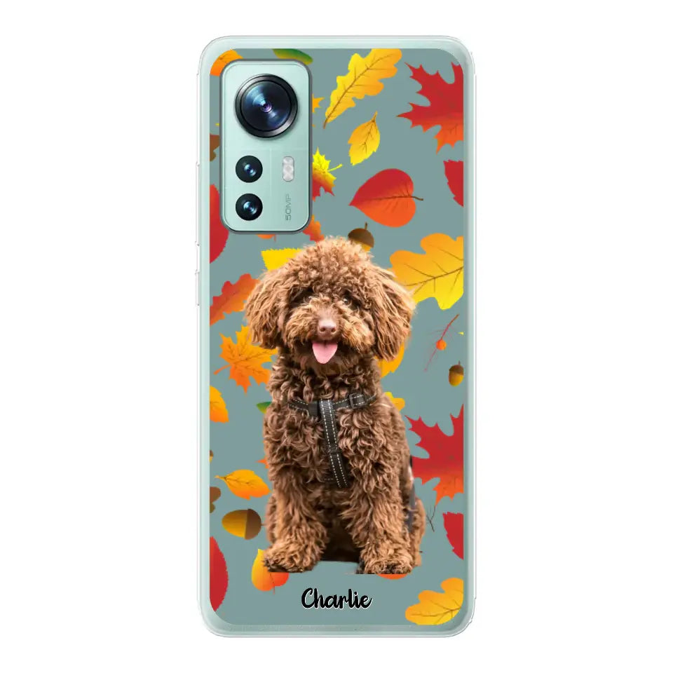 Feuilles A'automne Avec Photo - Coque De Téléphone Personnalisée - Android
