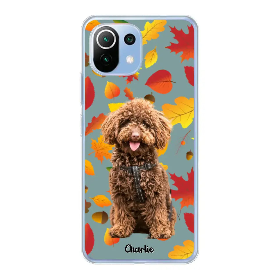 Feuilles A'automne Avec Photo - Coque De Téléphone Personnalisée - Android