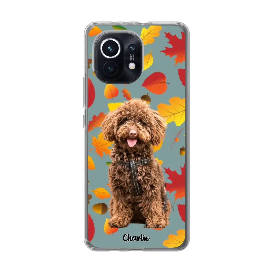 Feuilles A'automne Avec Photo - Coque De Téléphone Personnalisée - Android