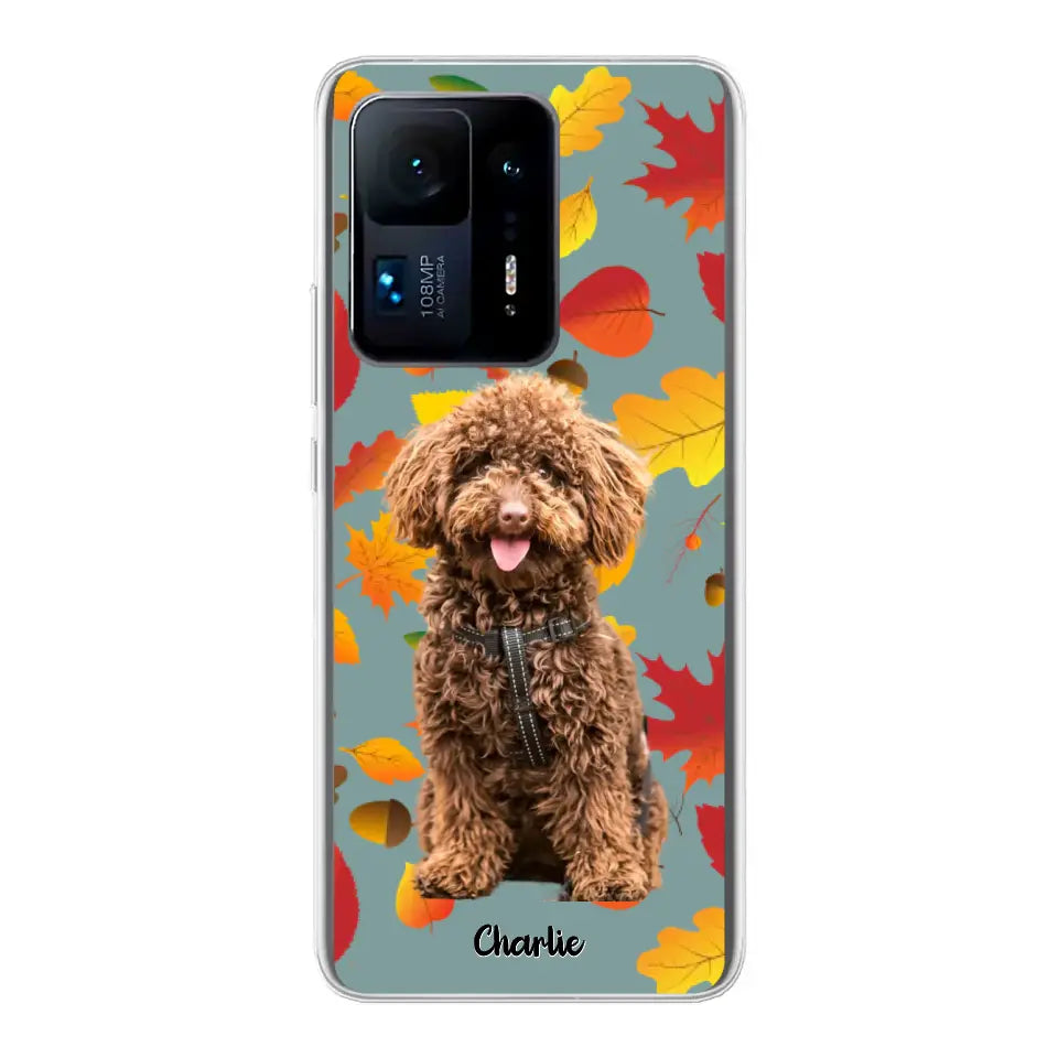 Feuilles A'automne Avec Photo - Coque De Téléphone Personnalisée - Android