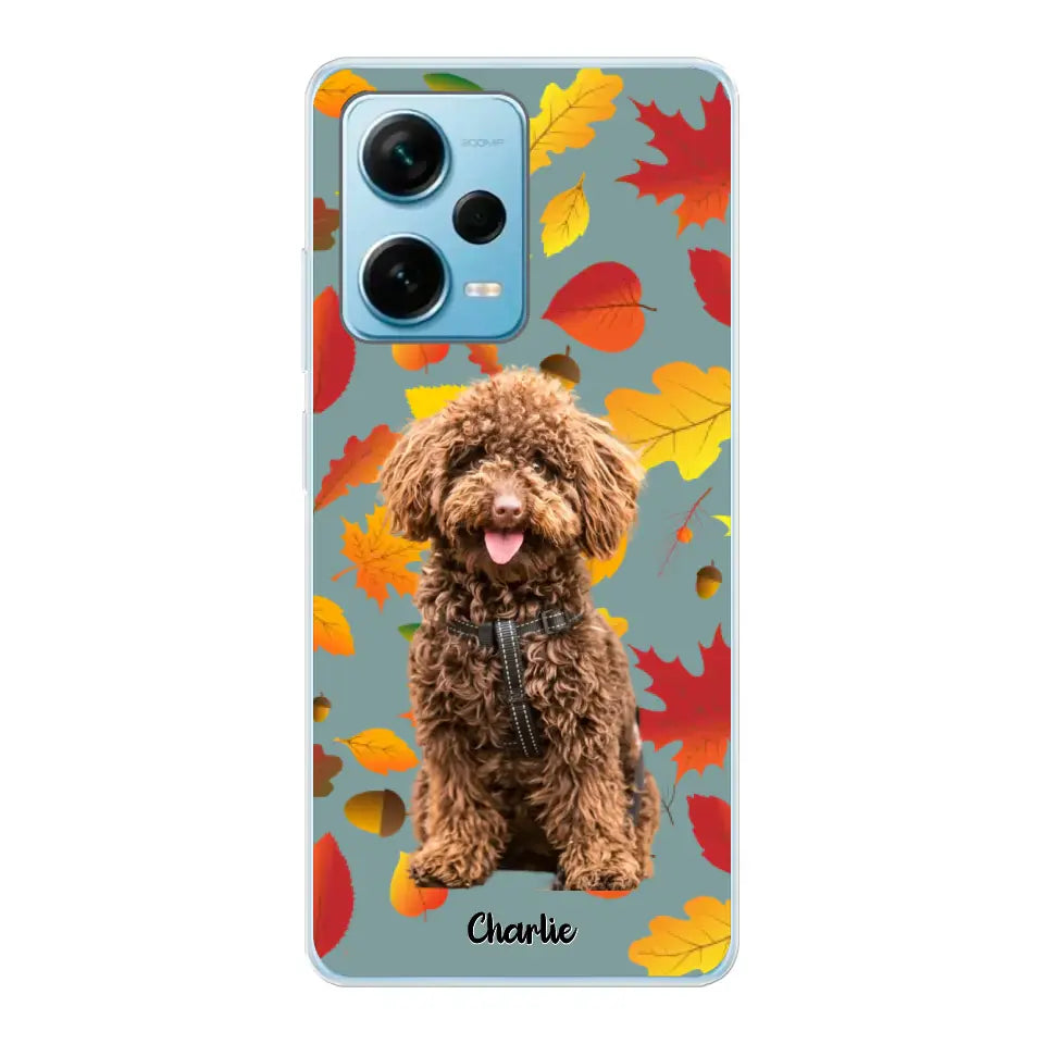 Feuilles A'automne Avec Photo - Coque De Téléphone Personnalisée - Android