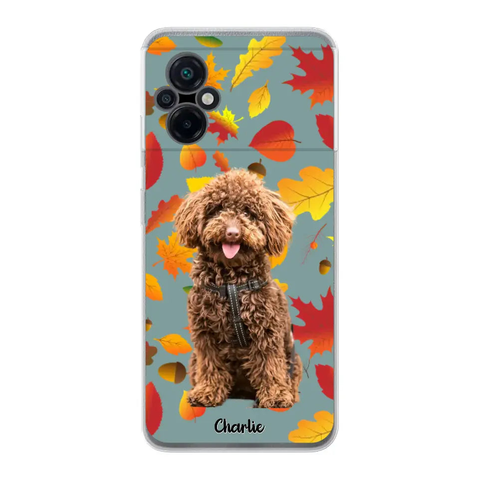 Feuilles A'automne Avec Photo - Coque De Téléphone Personnalisée - Android