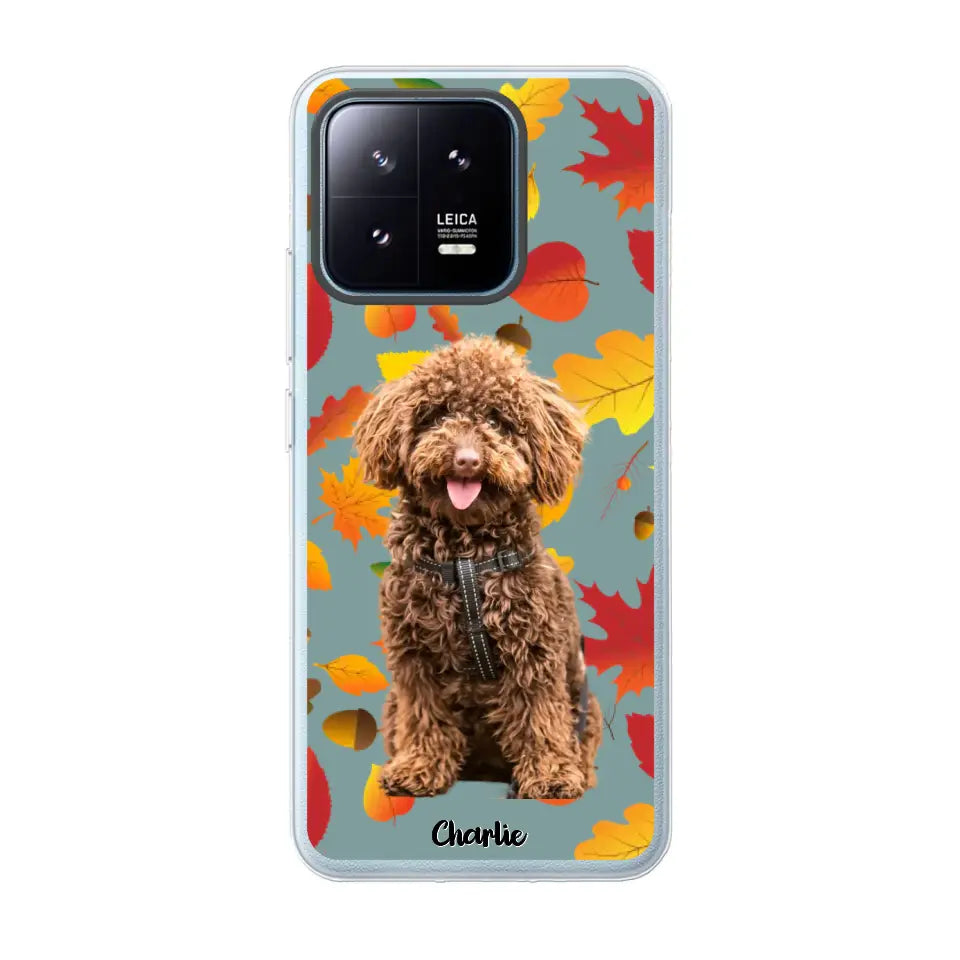 Feuilles A'automne Avec Photo - Coque De Téléphone Personnalisée - Android