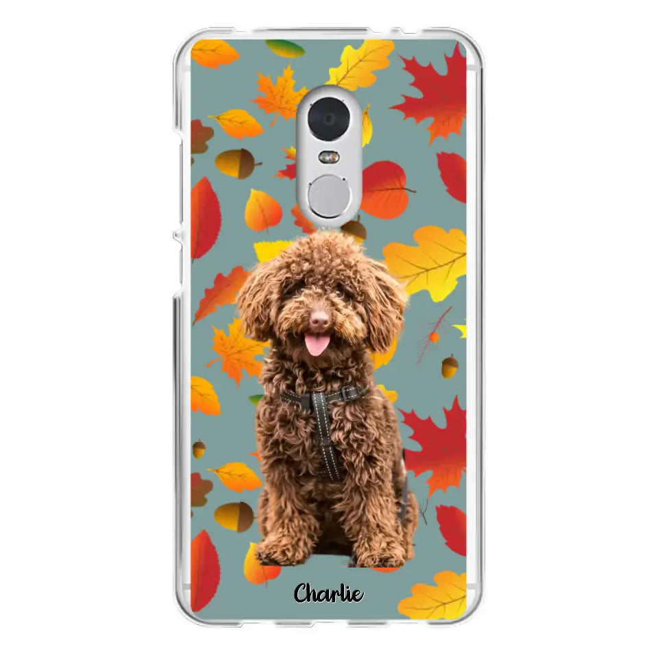 Feuilles A'automne Avec Photo - Coque De Téléphone Personnalisée - Android