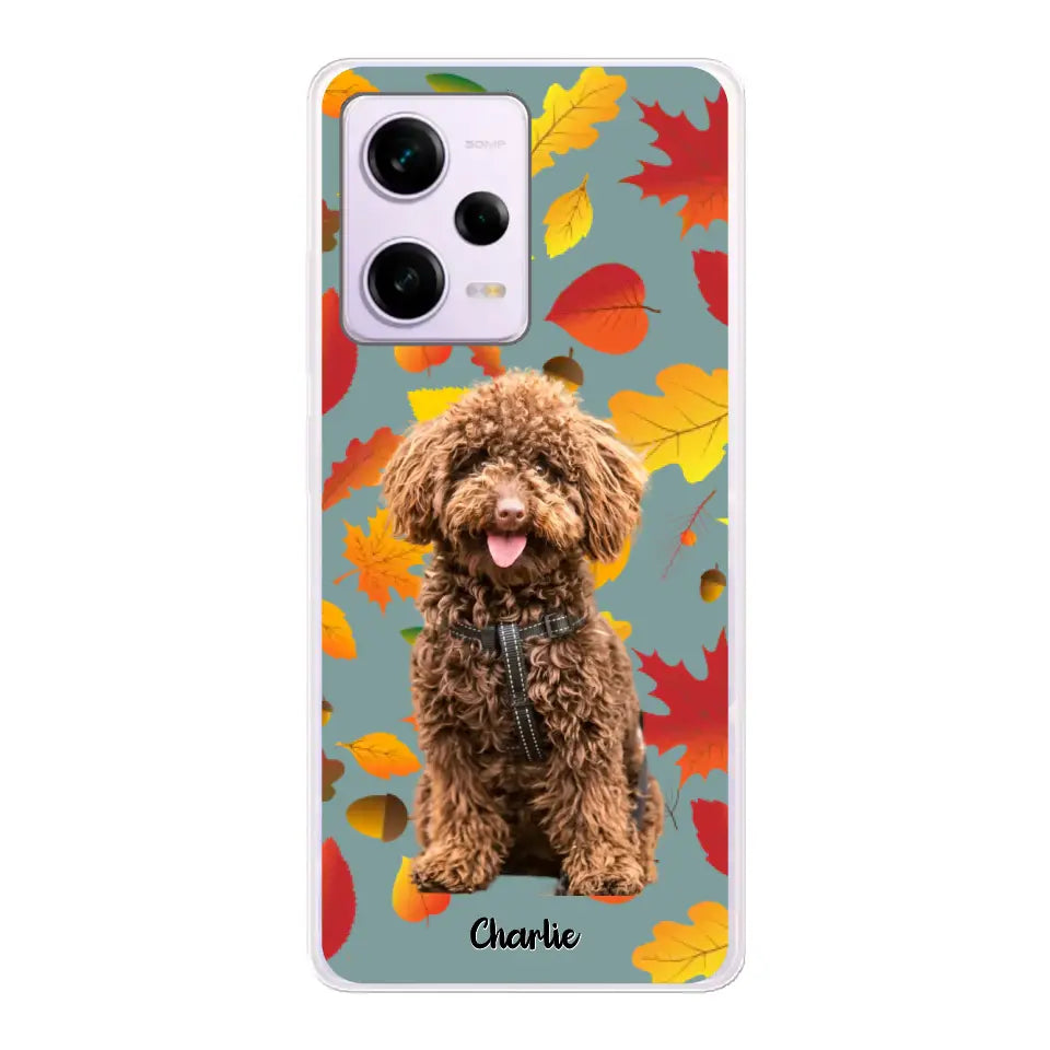 Feuilles A'automne Avec Photo - Coque De Téléphone Personnalisée - Android