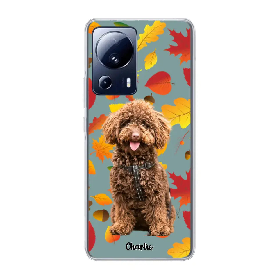 Feuilles A'automne Avec Photo - Coque De Téléphone Personnalisée - Android