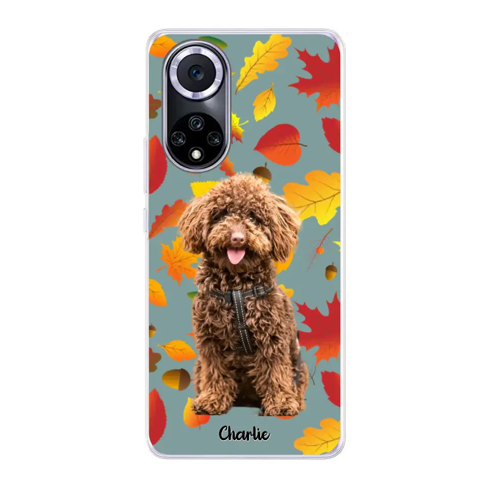 Feuilles A'automne Avec Photo - Coque De Téléphone Personnalisée - Android
