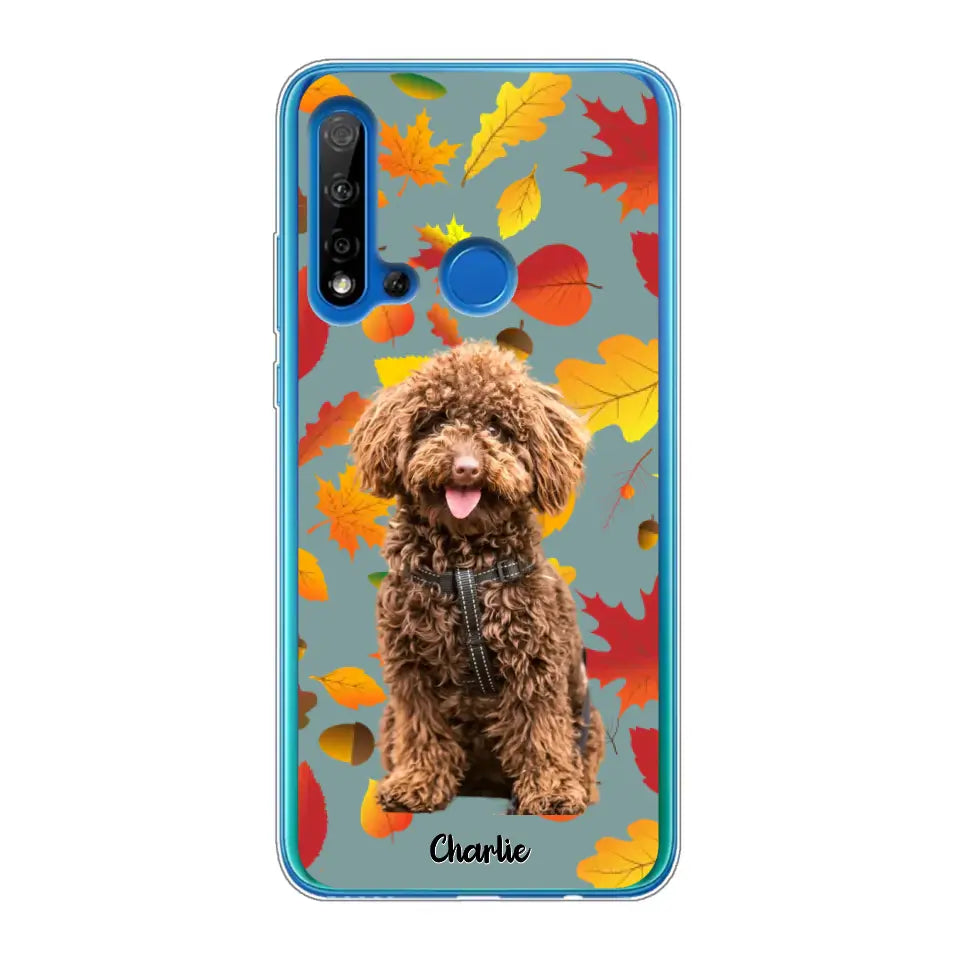 Feuilles A'automne Avec Photo - Coque De Téléphone Personnalisée - Android