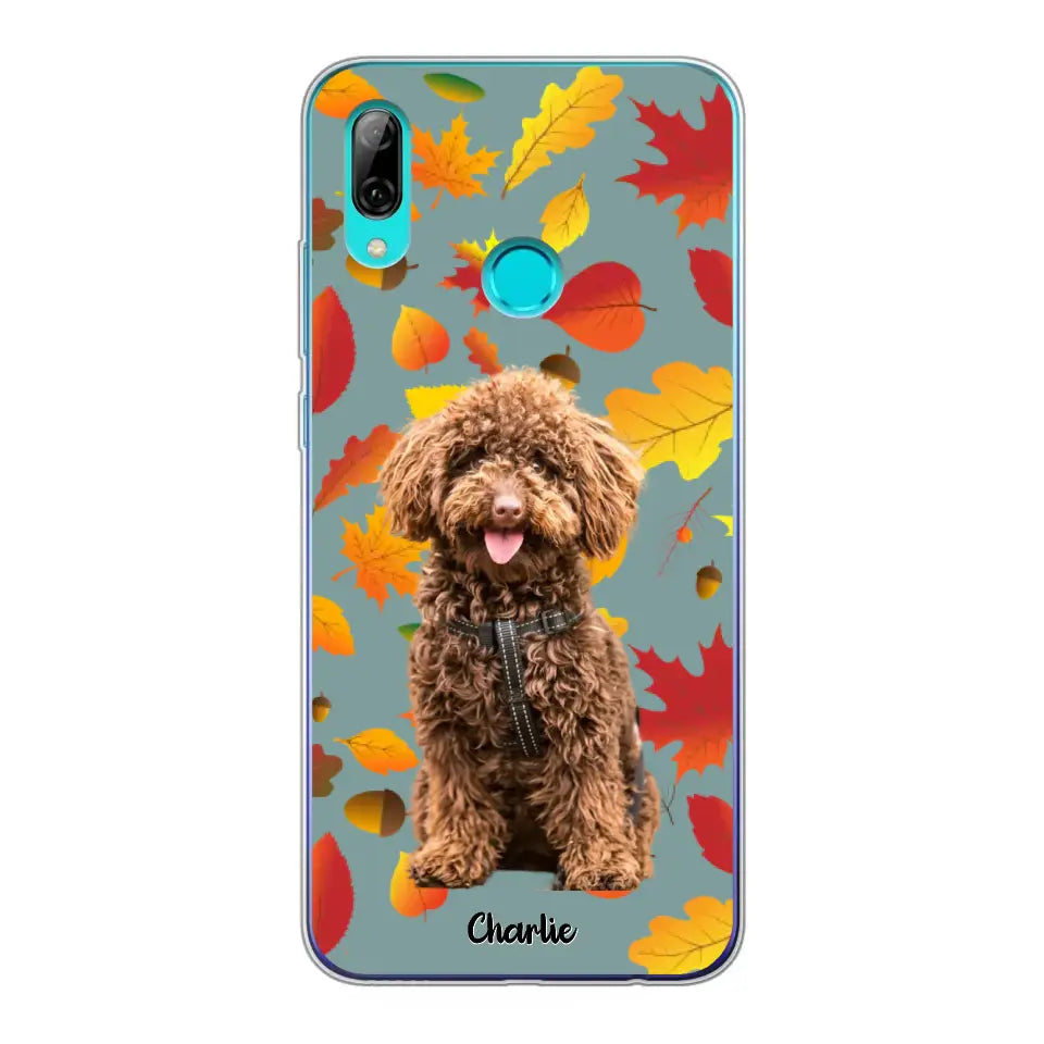 Feuilles A'automne Avec Photo - Coque De Téléphone Personnalisée - Android