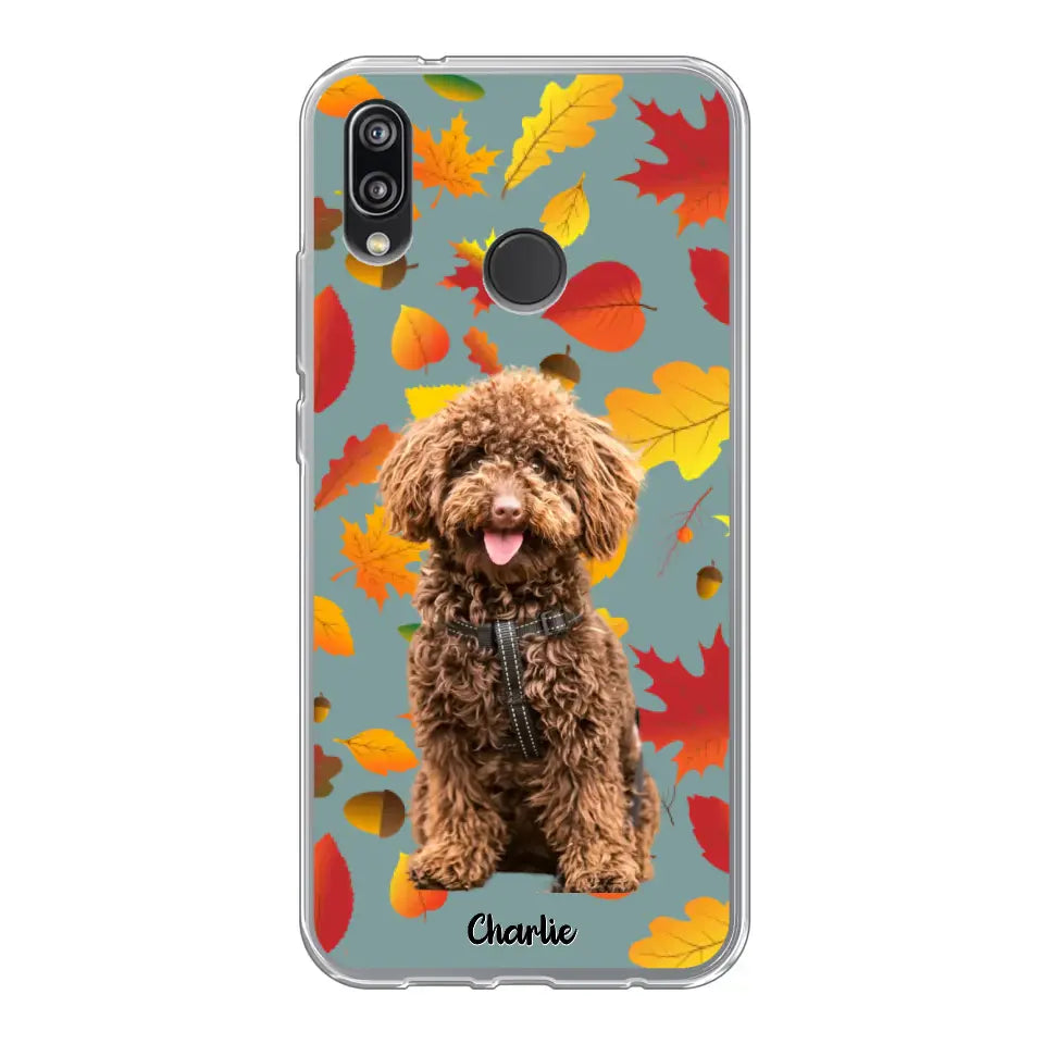 Feuilles A'automne Avec Photo - Coque De Téléphone Personnalisée - Android