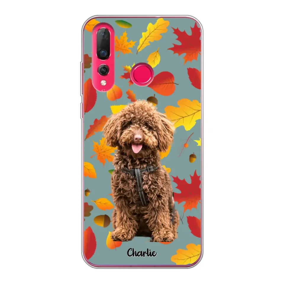 Feuilles A'automne Avec Photo - Coque De Téléphone Personnalisée - Android