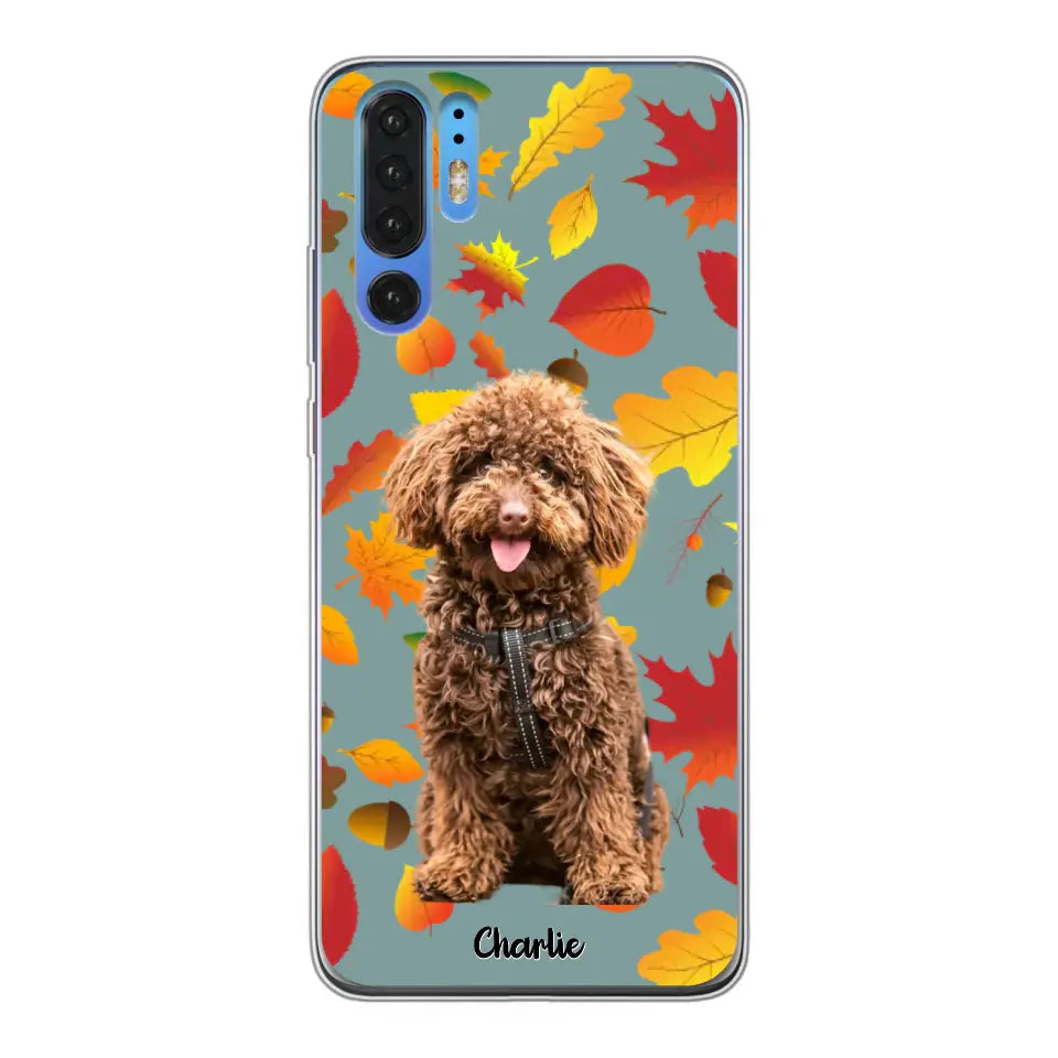 Feuilles A'automne Avec Photo - Coque De Téléphone Personnalisée - Android