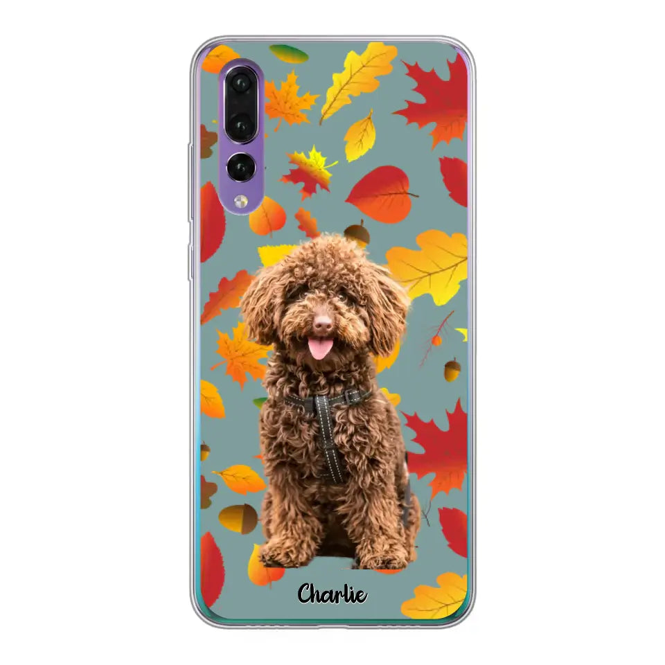 Feuilles A'automne Avec Photo - Coque De Téléphone Personnalisée - Android