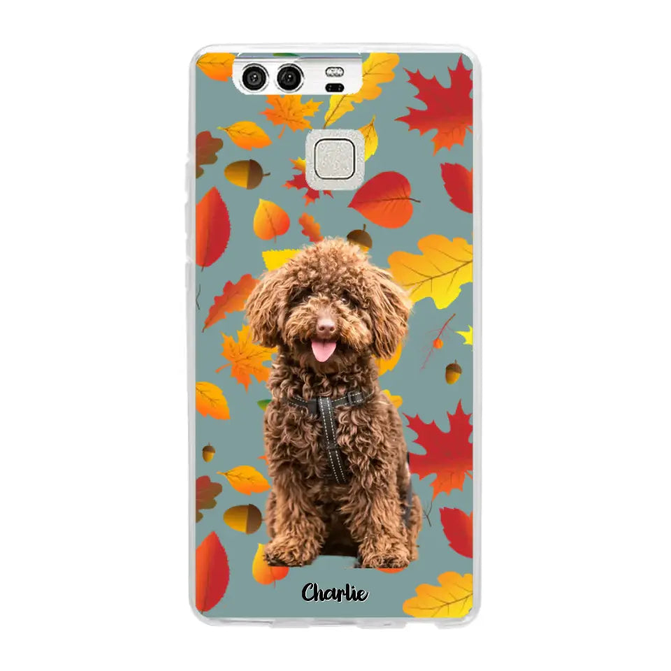 Feuilles A'automne Avec Photo - Coque De Téléphone Personnalisée - Android