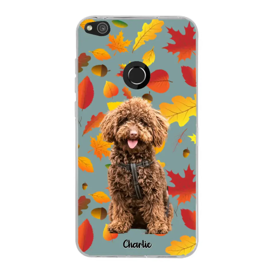 Feuilles A'automne Avec Photo - Coque De Téléphone Personnalisée - Android