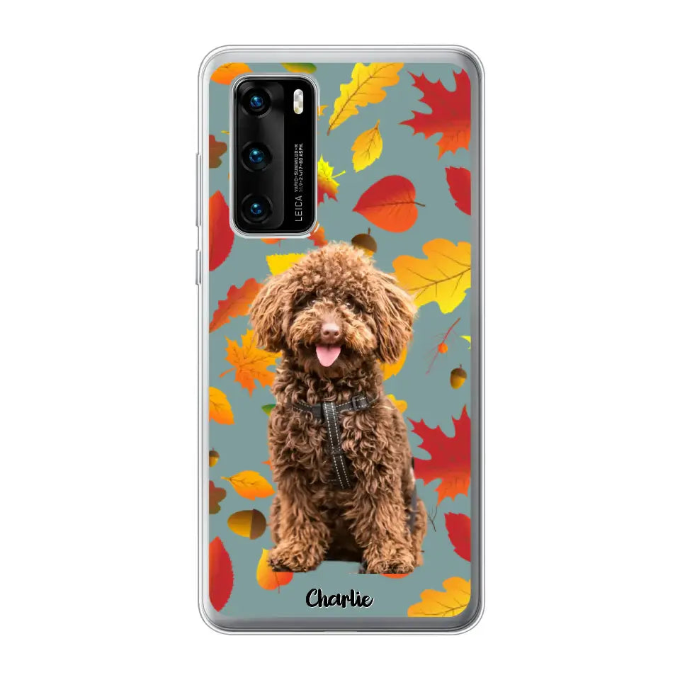 Feuilles A'automne Avec Photo - Coque De Téléphone Personnalisée - Android