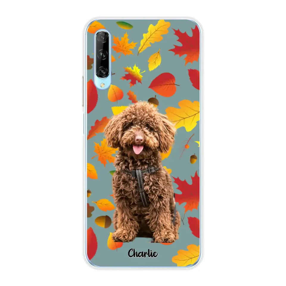 Feuilles A'automne Avec Photo - Coque De Téléphone Personnalisée - Android