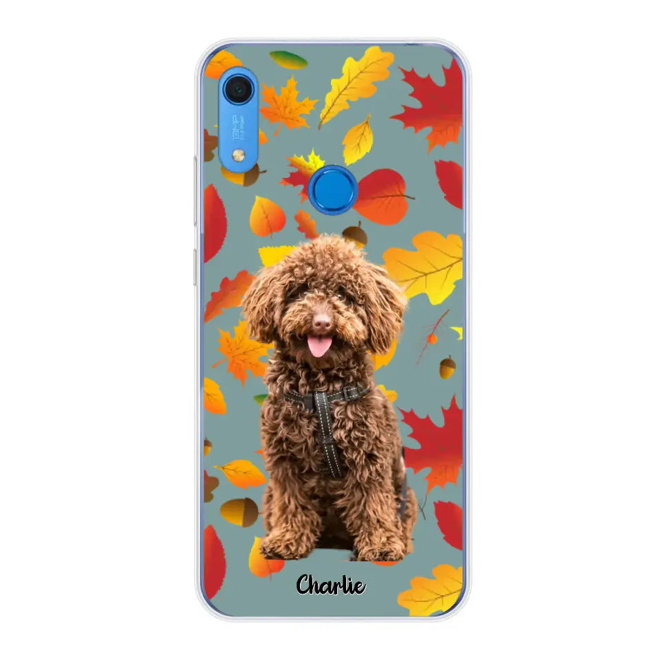 Feuilles A'automne Avec Photo - Coque De Téléphone Personnalisée - Android