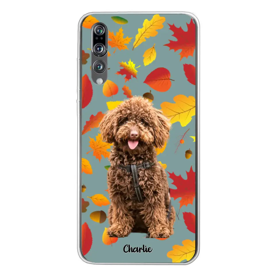 Feuilles A'automne Avec Photo - Coque De Téléphone Personnalisée - Android
