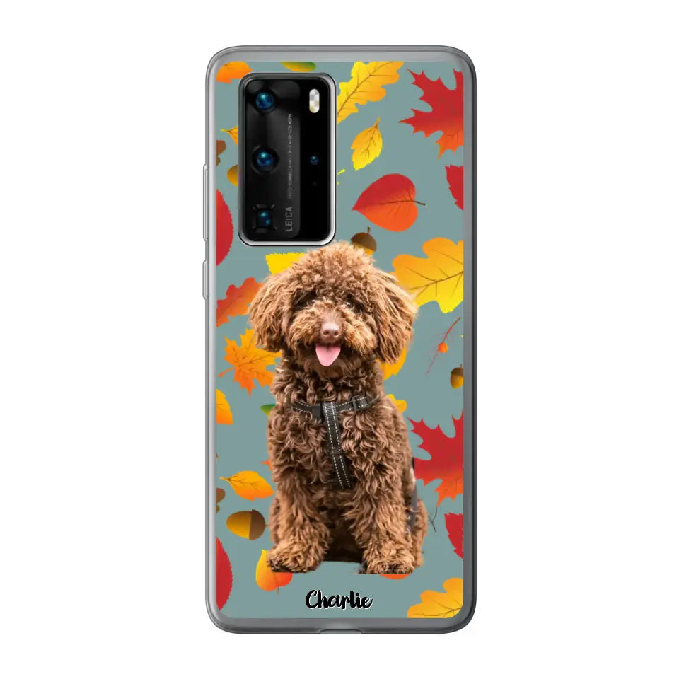 Feuilles A'automne Avec Photo - Coque De Téléphone Personnalisée - Android