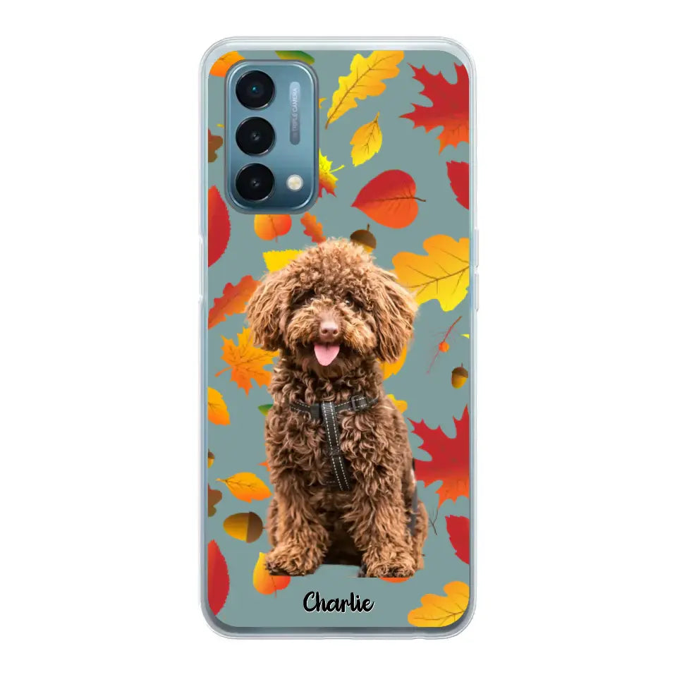 Feuilles A'automne Avec Photo - Coque De Téléphone Personnalisée - Android