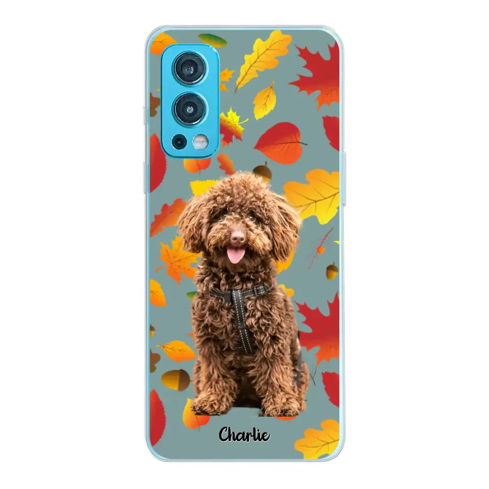 Feuilles A'automne Avec Photo - Coque De Téléphone Personnalisée - Android