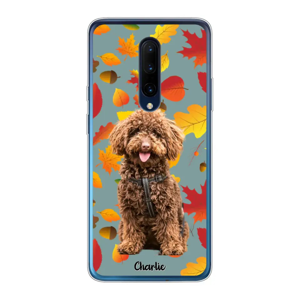 Feuilles A'automne Avec Photo - Coque De Téléphone Personnalisée - Android