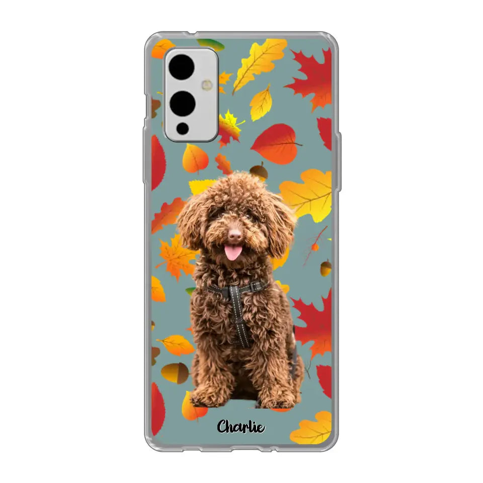 Feuilles A'automne Avec Photo - Coque De Téléphone Personnalisée - Android