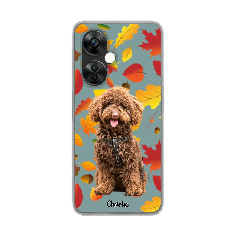 Feuilles A'automne Avec Photo - Coque De Téléphone Personnalisée - Android
