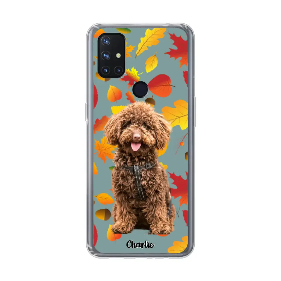 Feuilles A'automne Avec Photo - Coque De Téléphone Personnalisée - Android