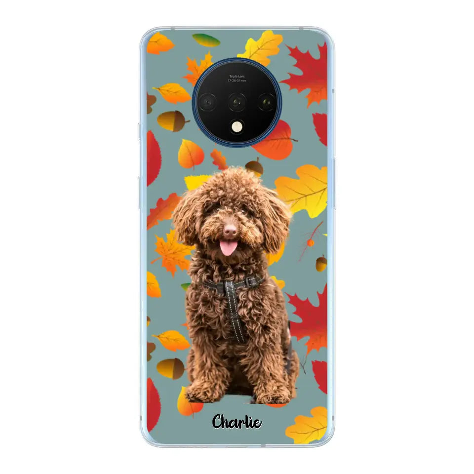Feuilles A'automne Avec Photo - Coque De Téléphone Personnalisée - Android