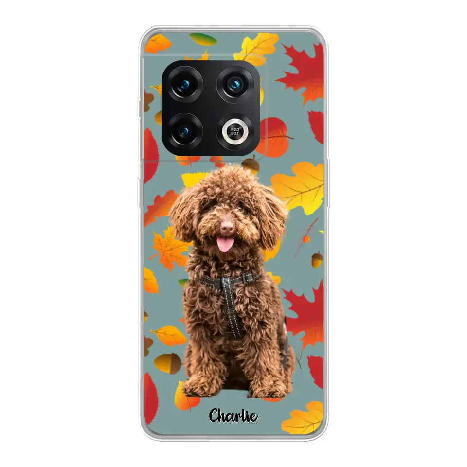 Feuilles A'automne Avec Photo - Coque De Téléphone Personnalisée - Android