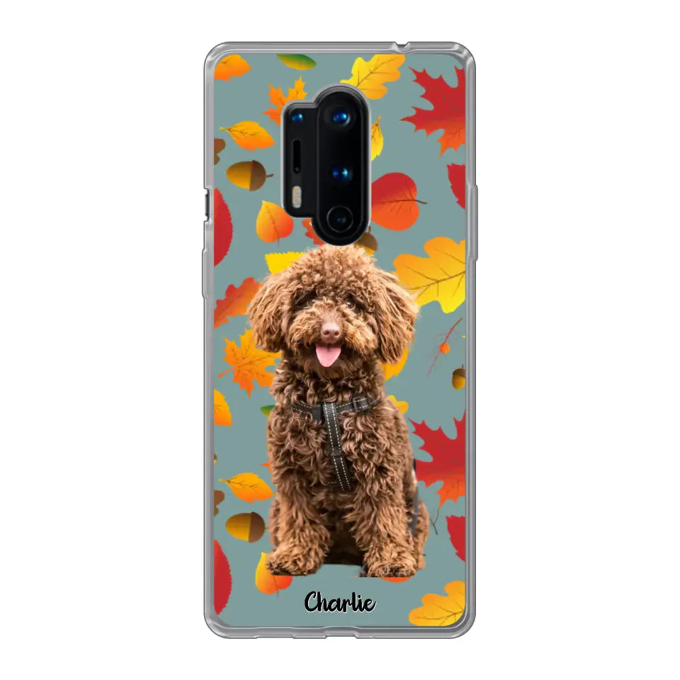 Feuilles A'automne Avec Photo - Coque De Téléphone Personnalisée - Android