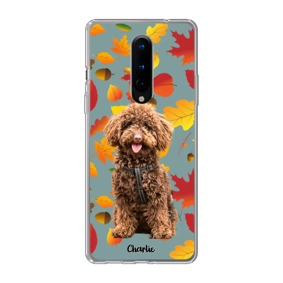 Feuilles A'automne Avec Photo - Coque De Téléphone Personnalisée - Android