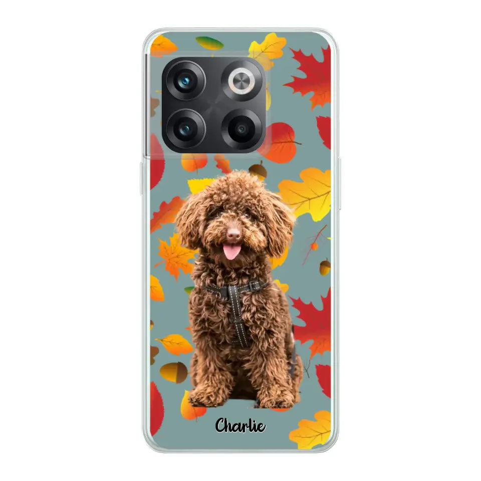 Feuilles A'automne Avec Photo - Coque De Téléphone Personnalisée - Android