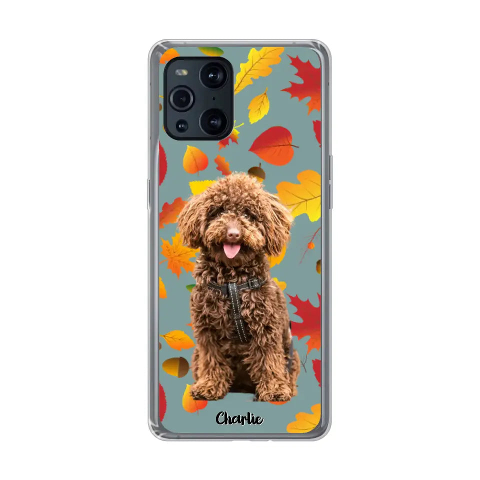 Feuilles A'automne Avec Photo - Coque De Téléphone Personnalisée - Android