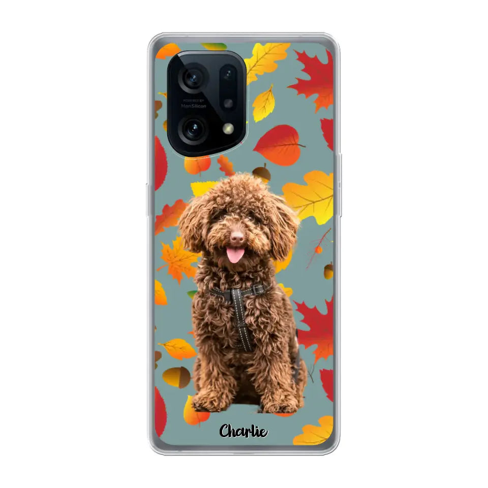 Feuilles A'automne Avec Photo - Coque De Téléphone Personnalisée - Android