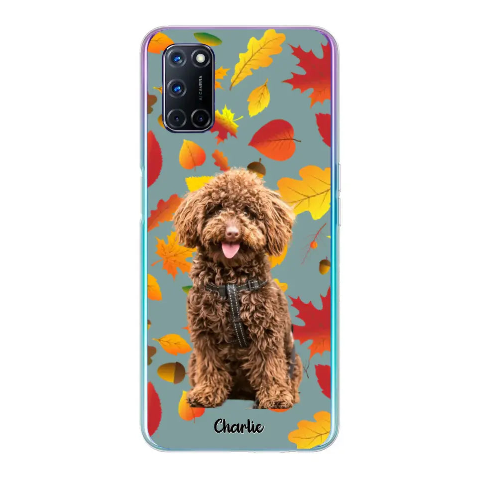 Feuilles A'automne Avec Photo - Coque De Téléphone Personnalisée - Android