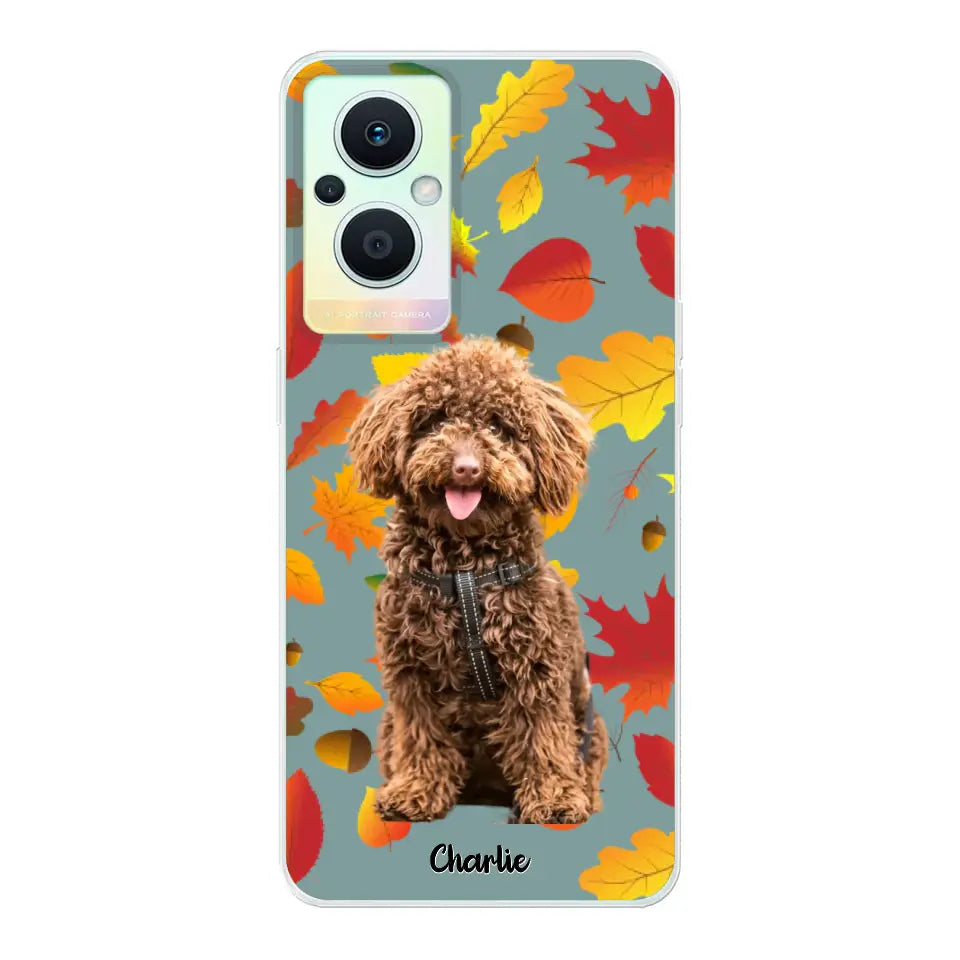 Feuilles A'automne Avec Photo - Coque De Téléphone Personnalisée - Android