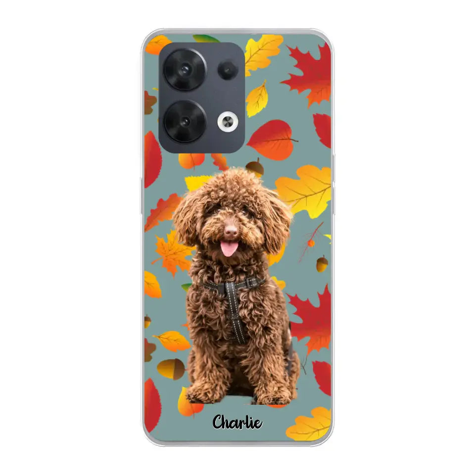 Feuilles A'automne Avec Photo - Coque De Téléphone Personnalisée - Android