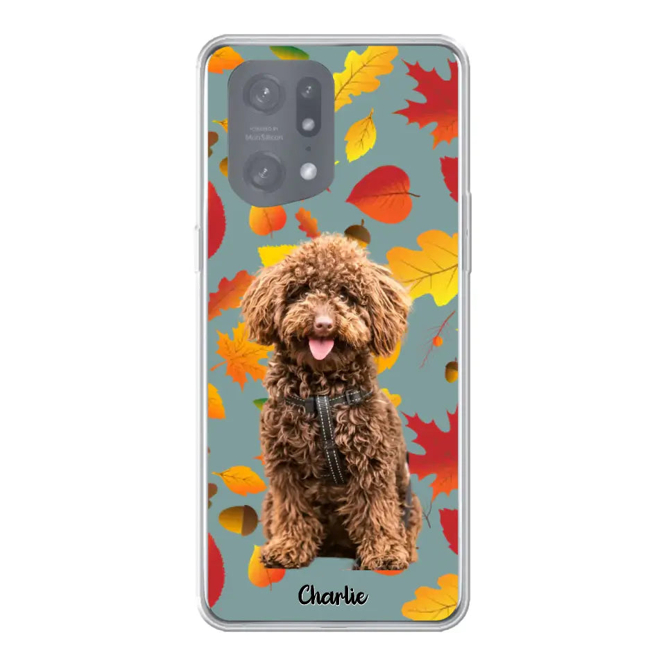 Feuilles A'automne Avec Photo - Coque De Téléphone Personnalisée - Android