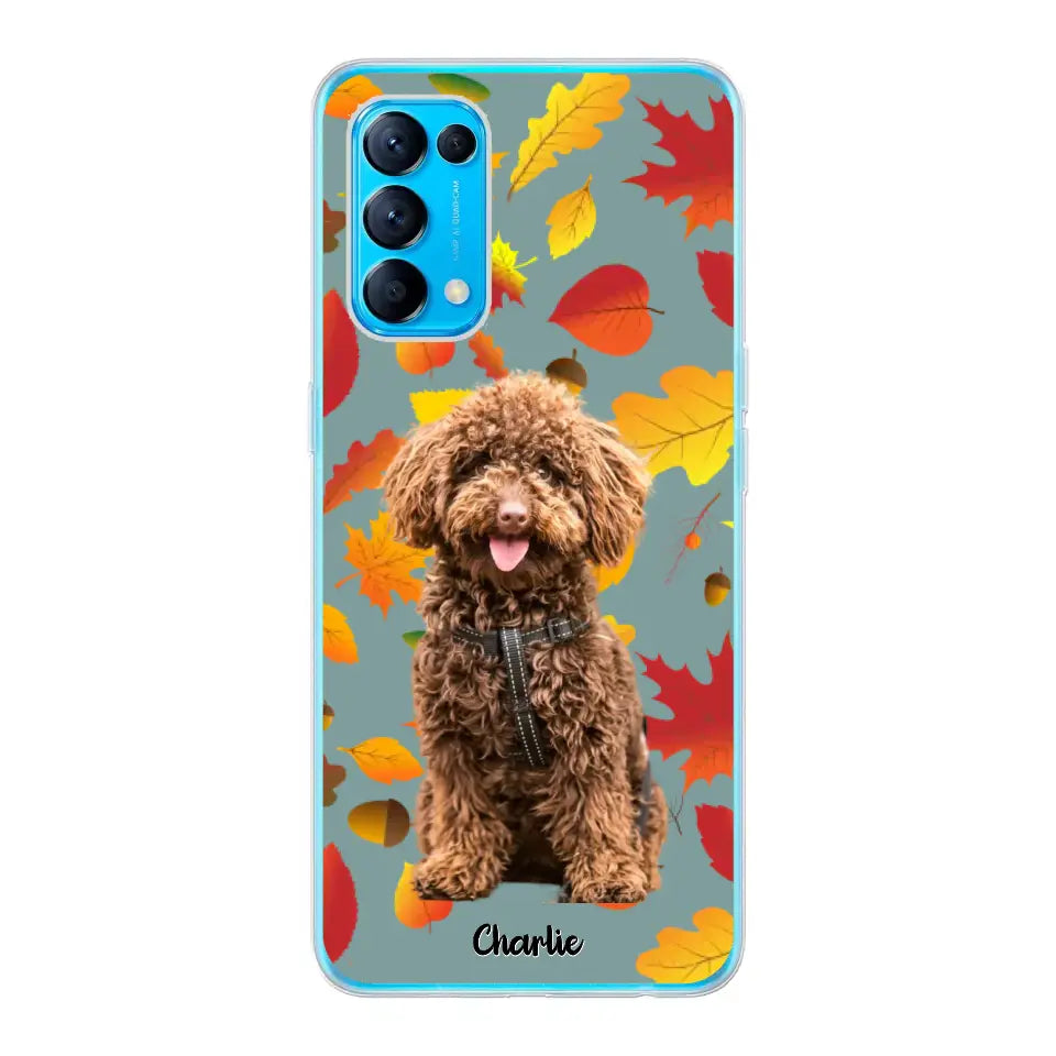 Feuilles A'automne Avec Photo - Coque De Téléphone Personnalisée - Android