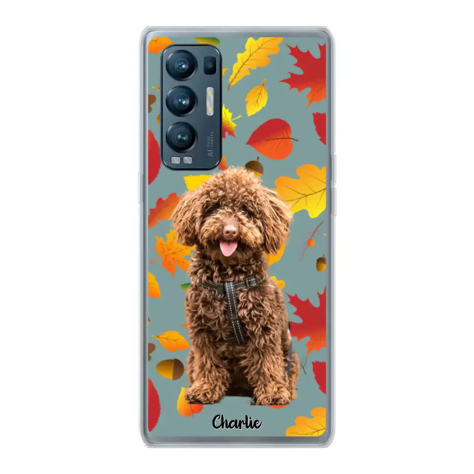 Feuilles A'automne Avec Photo - Coque De Téléphone Personnalisée - Android