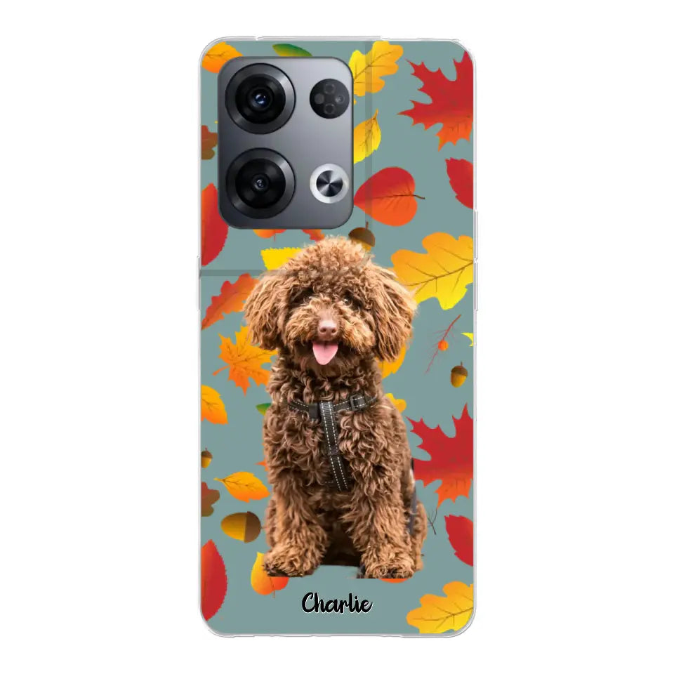 Feuilles A'automne Avec Photo - Coque De Téléphone Personnalisée - Android