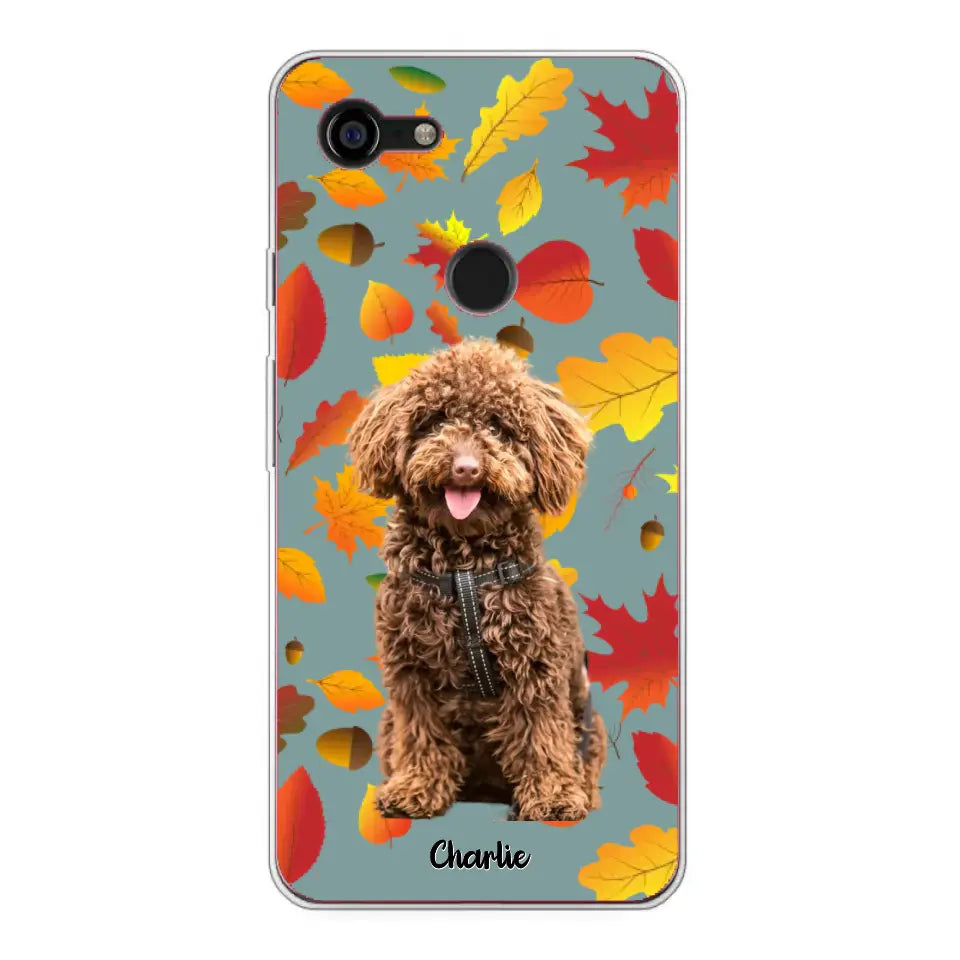 Feuilles A'automne Avec Photo - Coque De Téléphone Personnalisée - Android