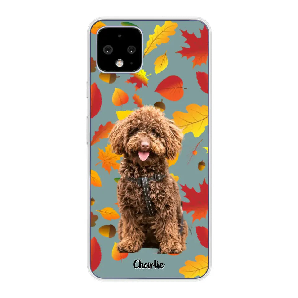 Feuilles A'automne Avec Photo - Coque De Téléphone Personnalisée - Android
