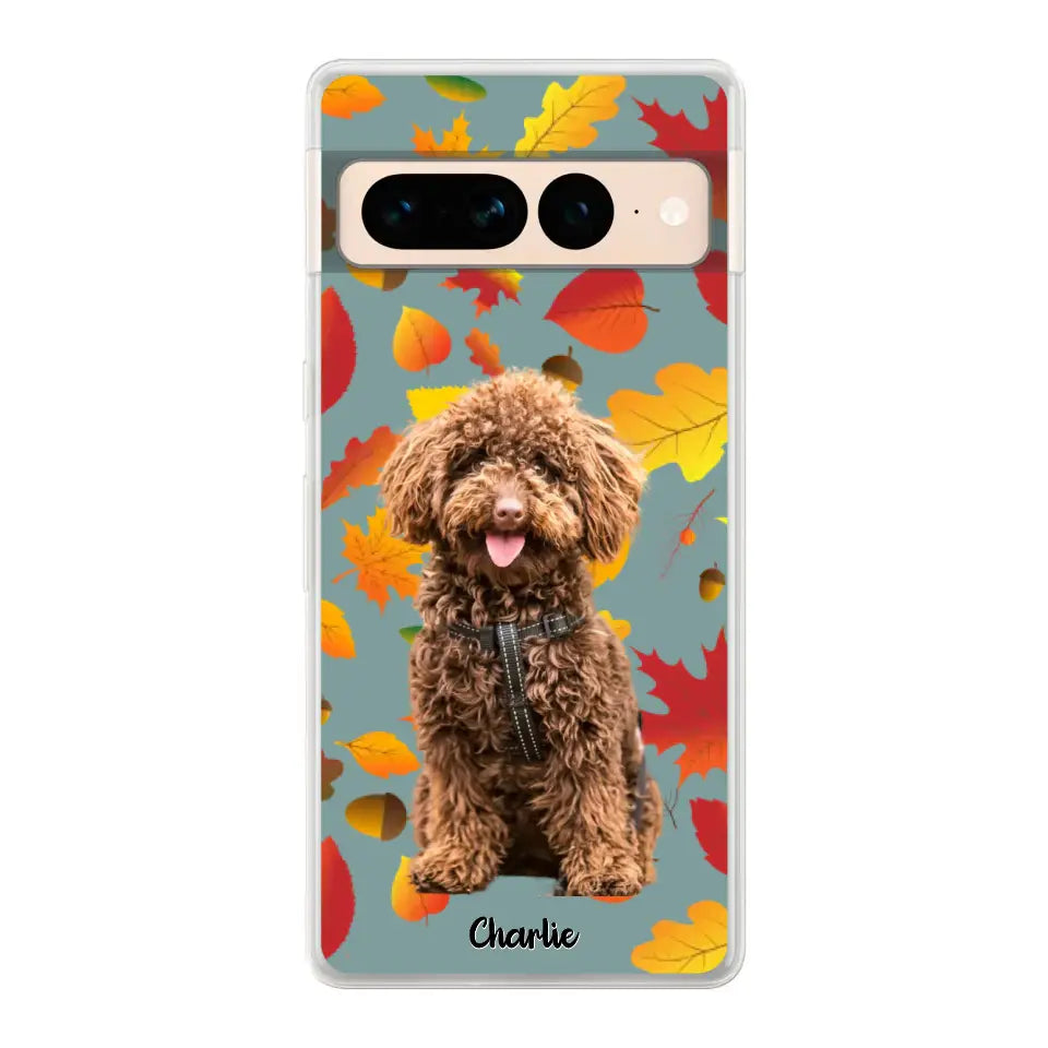 Feuilles A'automne Avec Photo - Coque De Téléphone Personnalisée - Android