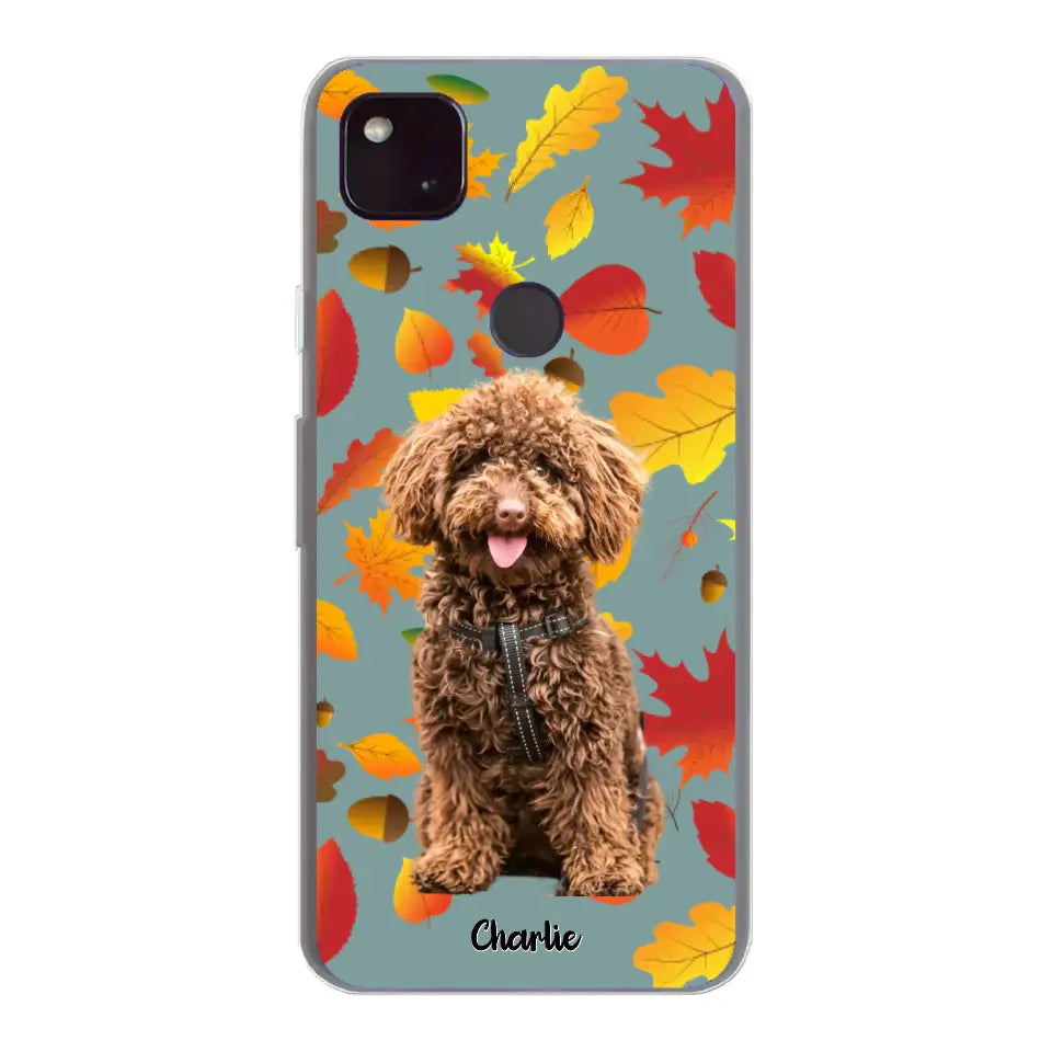 Feuilles A'automne Avec Photo - Coque De Téléphone Personnalisée - Android